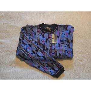 Steven Land Sweater L (NWT) | Abstract Geo Knit